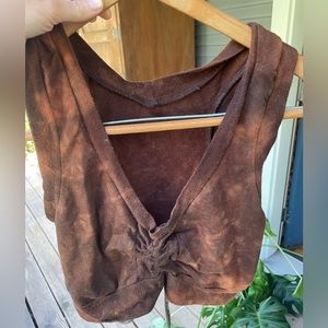 Blossoming Bumble Cinch Crop Top